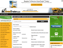 Tablet Screenshot of cranetrader.com